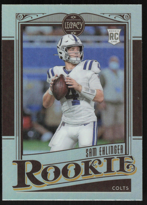 Sam Ehlinger 2021 Panini Chronicles Legacy # 203 RC Silver Prizm Indianapolis Colts - Collectible Craze America