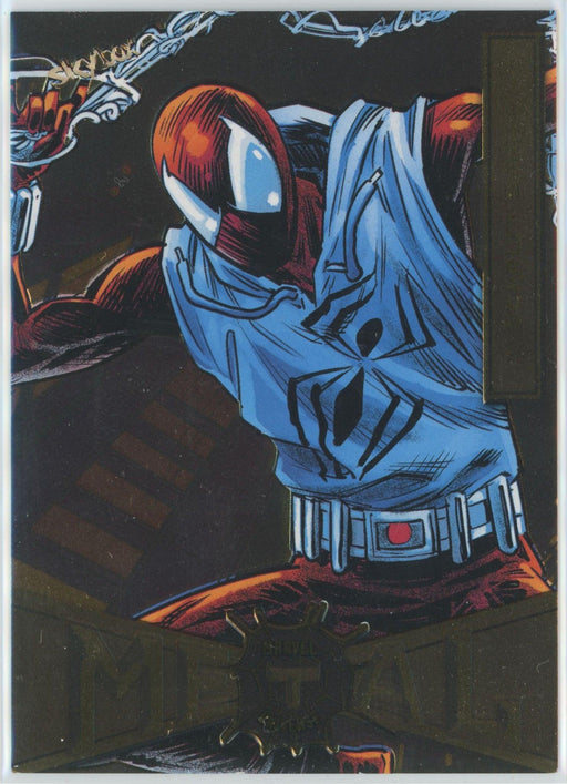 Scarlet Spider 2021 Upper Deck Skybox Spider-Man Marvel Metal Universe # 71 Light FX Gold - Collectible Craze America