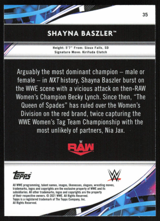 Shayna Baszler 2021 Topps Finest WWE # 35 - Collectible Craze America