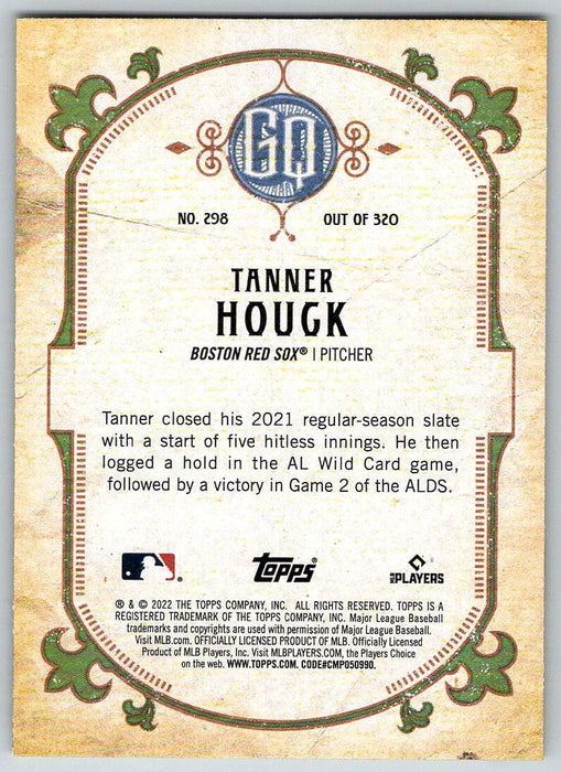 Tanner Houck 2022 Topps Gypsy Queen # 298 Boston Red Sox - Collectible Craze America