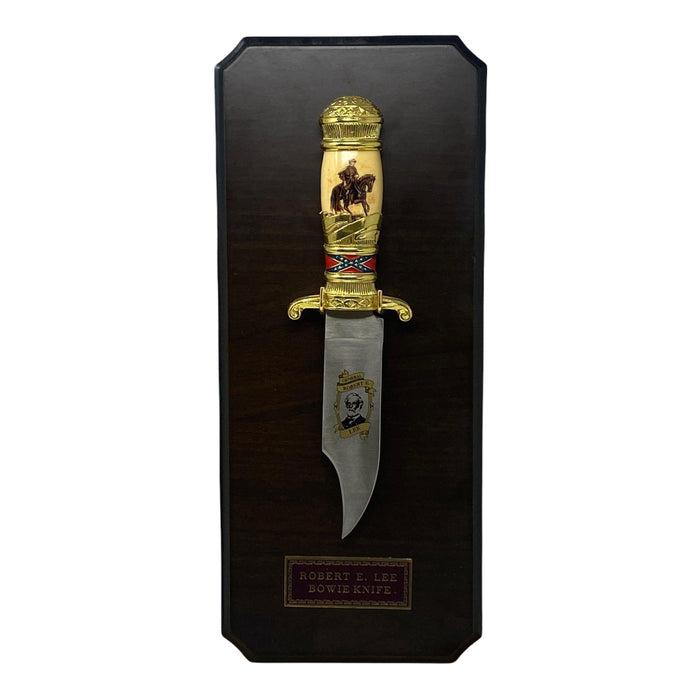 The Official Franklin Mint General Robert E. Lee Bowie Knife with Display Plaque - Collectible Craze America