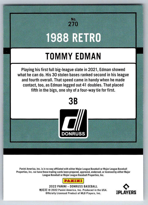 Tommy Edman 2022 Donruss Baseball # 270 St. Louis Cardinals - Collectible Craze America