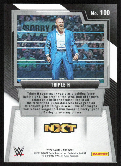 Triple H 2022 Panini NXT WWE # 100 Base NXT - Collectible Craze America