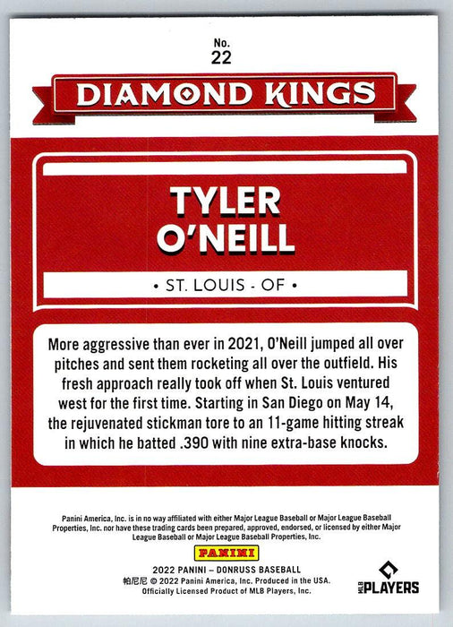 Tyler O'Neill 2022 Donruss Baseball # 22 St. Louis Cardinals - Collectible Craze America