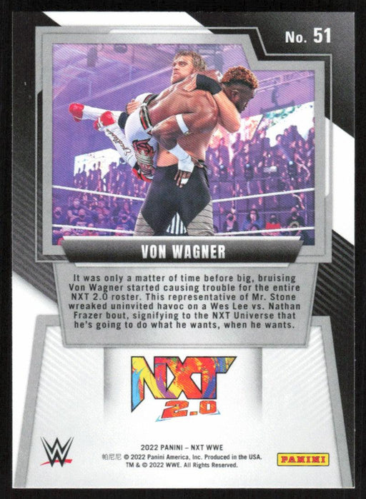 Von Wagner 2022 Panini NXT WWE # 51 RC Base NXT 2.0 - Collectible Craze America