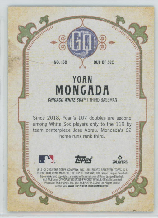 Yoan Moncada 2022 Topps Gypsy Queen # 158 Green Border Chicago White Sox - Collectible Craze America