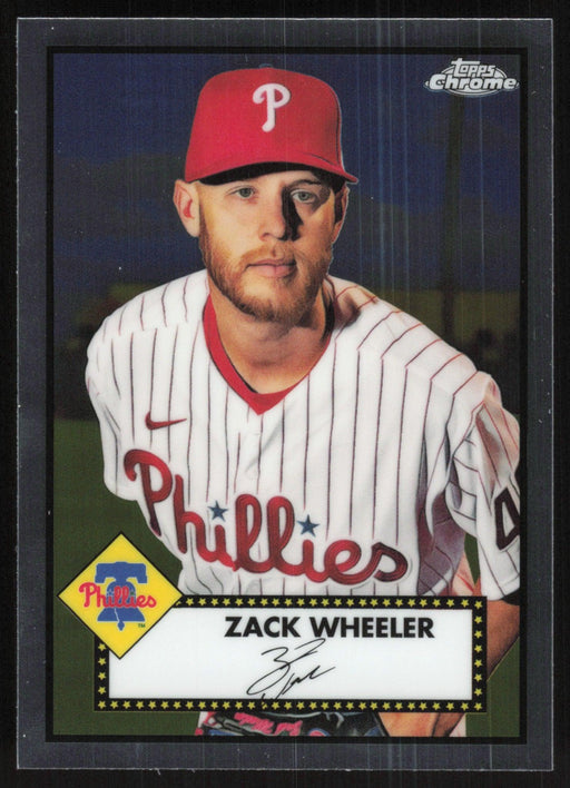 Zack Wheeler 2021 Topps Chrome Platinum Anniversary # 299 Philadelphia Phillies - Collectible Craze America